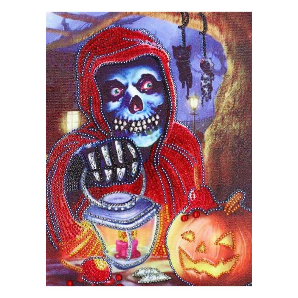 Norimpex Diamantové malování 7D obrázek 30x40cm - Halloween