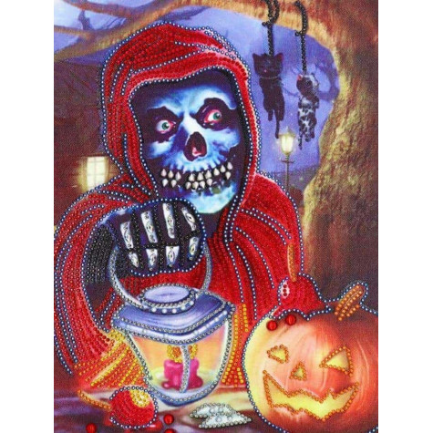 Norimpex Diamantové malování 7D obrázek 30x40cm - Halloween ~ 1