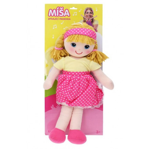Wiky Zpívající panenka látková Míša Růžičková 55 cm ~ 5