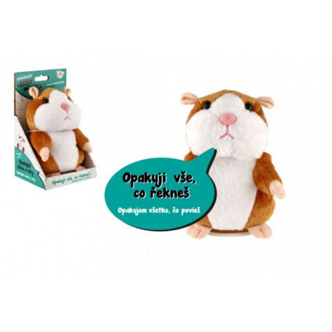 Teddies Křeček Mireček opakující věty 18cm