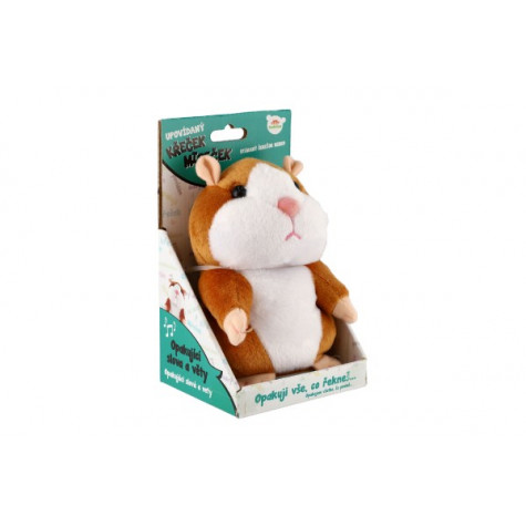 Teddies Křeček Mireček opakující věty 18cm