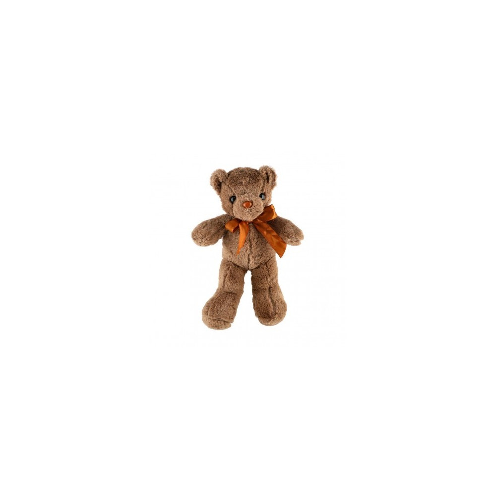 Medvídek plyšový s mašlí 30cm hnědý