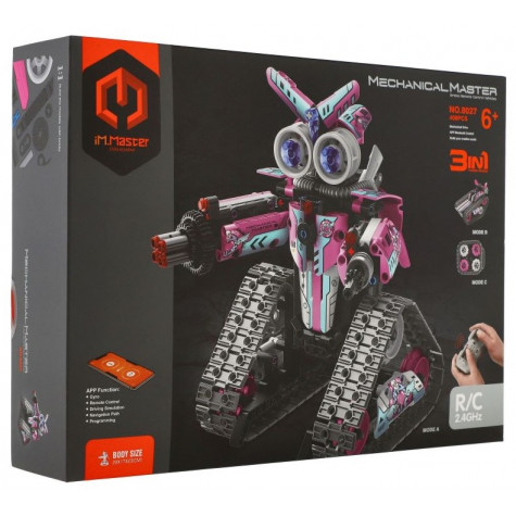 Robot RC skládací 2,4GHz na baterie - růžový ~ 2