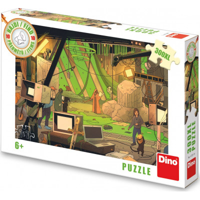Dino Puzzle Najdi 10 předmětů - film 300 xl dílků