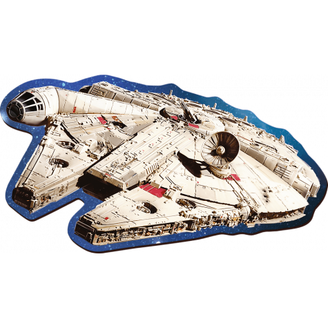 TREFL Wood Craft Origin puzzle Star Wars: Millennium Falcon 160 dílků ~ 2