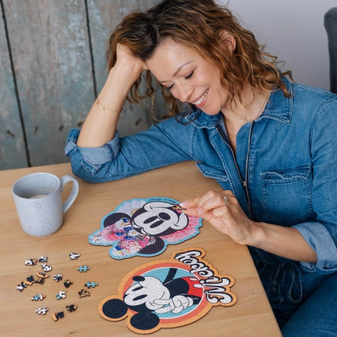 TREFL Wood Craft Origin puzzle Stylová Minnie 160 dílků