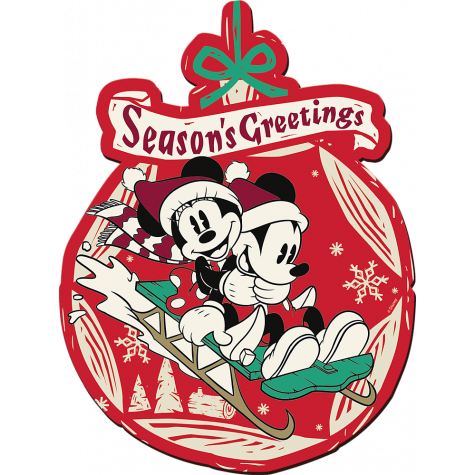 TREFL Wood Craft Origin puzzle Vánoční dobrodružství Mickeyho a Minnie 160 dílků ~ 2