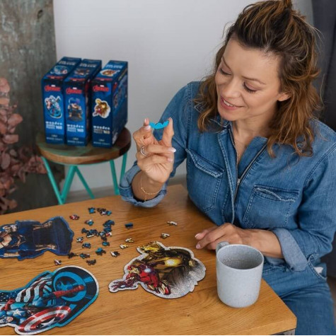 TREFL Wood Craft Origin puzzle Odvážný Iron Man 160 dílků ~ 5