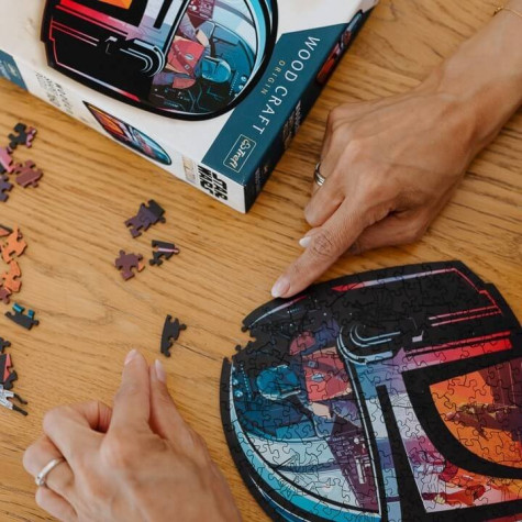 TREFL Wood Craft Origin puzzle The Mandalorian 160 dílků