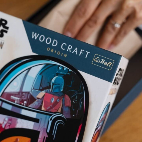 TREFL Wood Craft Origin puzzle The Mandalorian 160 dílků ~ 4