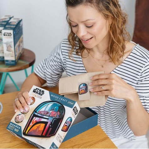 TREFL Wood Craft Origin puzzle The Mandalorian 160 dílků ~ 5