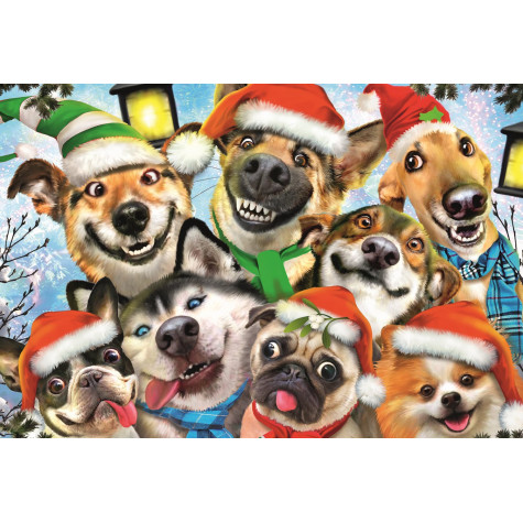 TREFL Wood Craft Dřevěné puzzle Vánoční psi 501 dílků ~ 3