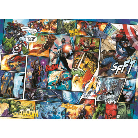 TREFL Wood Craft Dřevěné puzzle Marvel Avengers 1000 dílků