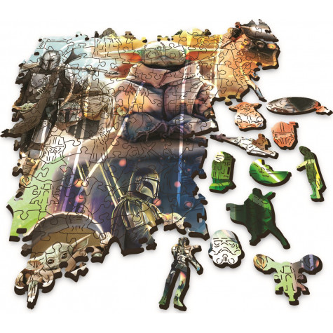 TREFL Wood Craft Origin puzzle The Mandalorian: Záhadný Grogu 505 dílků