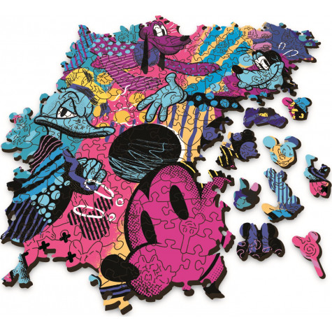 TREFL Wood Craft Origin puzzle Mickey Mouse 505 dílků ~ 2