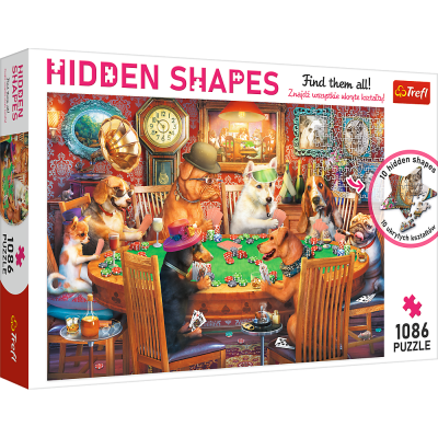 TREFL Puzzle Hidden Shapes: Herní večer 1086 dílků