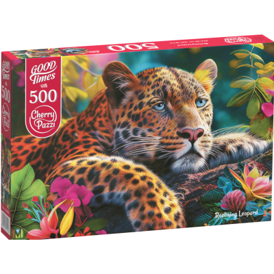 Cherry Pazzi Puzzle Ležící Leopard 500 dílků