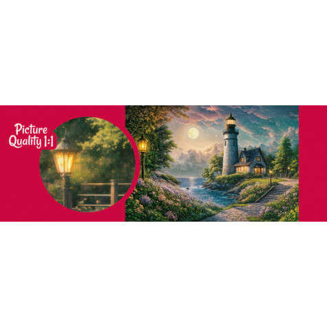 Cherry Pazzi Puzzle Maják v měsíční svitu 500 dílků ~ 4
