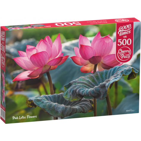 Cherry Pazzi Puzzle Růžový květ lotusu 500 dílků ~ 1
