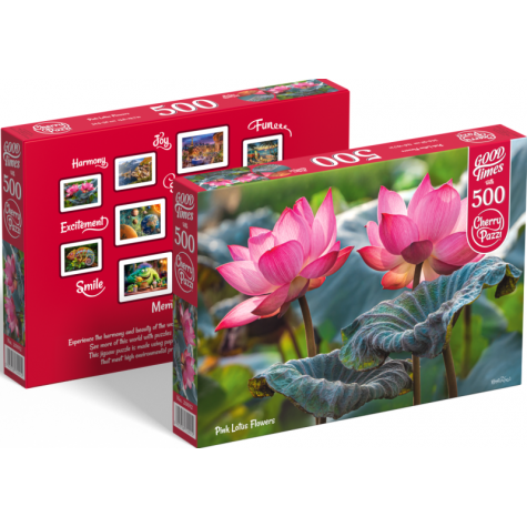 Cherry Pazzi Puzzle Růžový květ lotusu 500 dílků