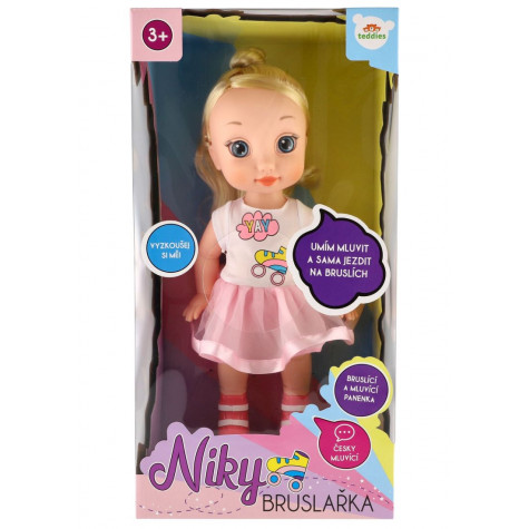 Teddies Panenka Niky bruslařka česky mluvící 40cm ~ 3