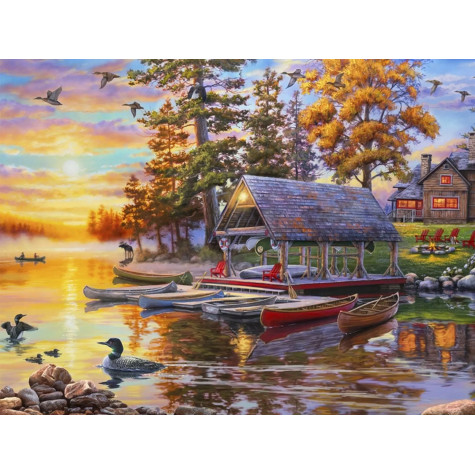 Norimpex Diamantový obrázek malování 30x40cm - Loděnice ~ 2