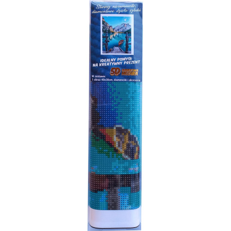 Norimpex Diamantový obrázek malování 30x40cm - Horské jezero ~ 3