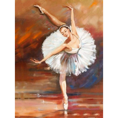 Norimpex Diamantový obrázek malování 30x40cm - Baletka ~ 2