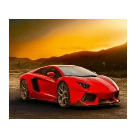 Norimpex Diamantový obrázek malování 30x40cm - Červený sporťák Lamborghini ~ 2