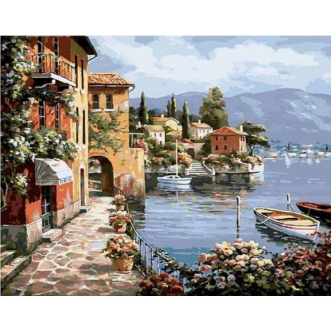 Norimpex Diamantový obrázek malování 30x40cm - U pobřeží ~ 2