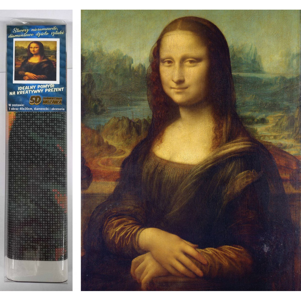 Norimpex Diamantový obrázek malování 30x40cm - Mona Lisa