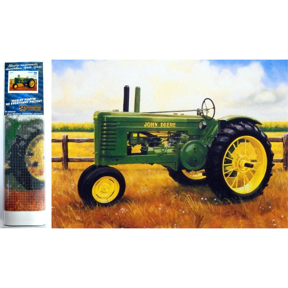 Norimpex Diamantový obrázek malování 30x40cm - Traktor John Deere