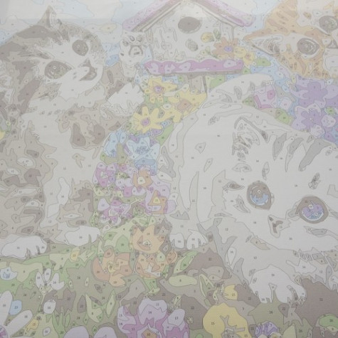 Maaleo 22781 Malování podle čísel 40x50cm - Kočičky ~ 7