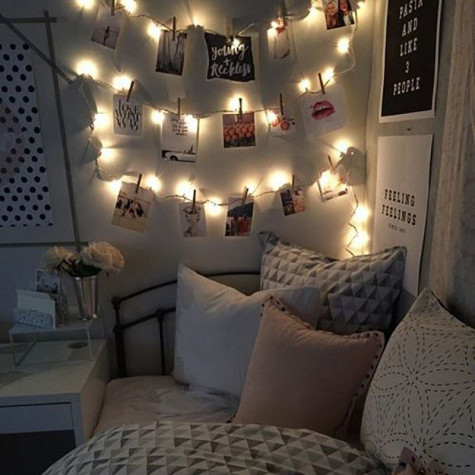 LED svítící řetěz s kolíčky 160cm ~ 5