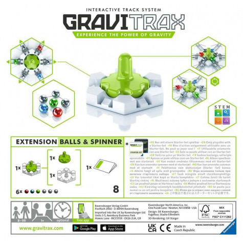 RAVENSBURGER GraviTrax Kuličky a Centrifuga