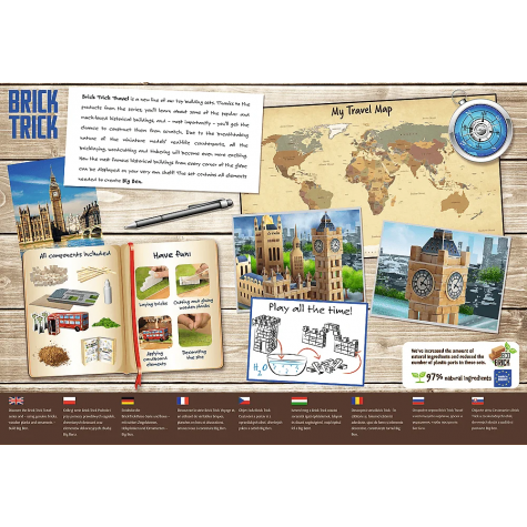 TREFL BRICK TRICK Travel: Big Ben L 290 dílů ~ 8