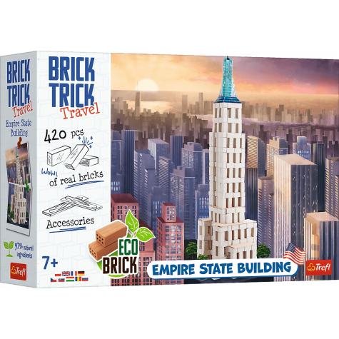 TREFL BRICK TRICK Travel: Empire State Building XL 420 dílů ~ 1