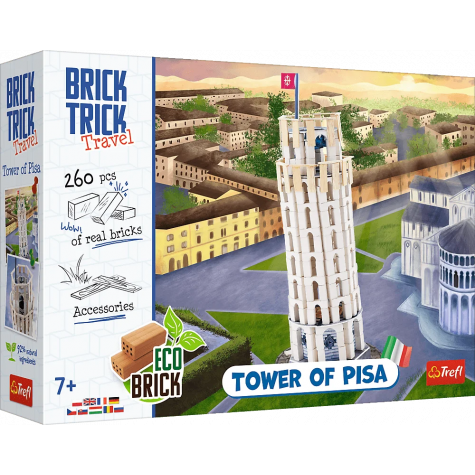 TREFL BRICK TRICK Travel: Šikmá věž v Pise L 260 dílů ~ 1
