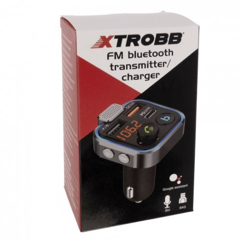Xtrobb 22355 Transmitter FM Bluetooth nabíječka do auta