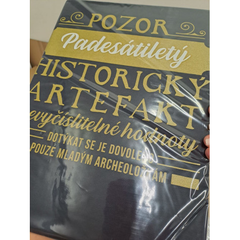 Tričko - Pozor Artefakt 50 - tmavě modré ~ 2