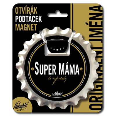 Nekupto Otvírák na pivo, podtácek - Super máma