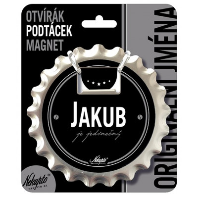 Nekupto Otvírák na pivo, podtácek se jménem - Jakub