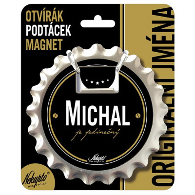 Nekupto Otvírák na pivo, podtácek se jménem - Michal