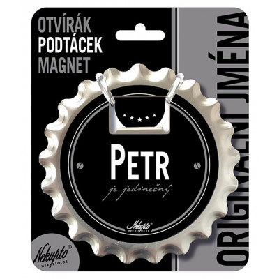 Nekupto Otvírák na pivo, podtácek se jménem - Petr