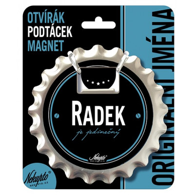 Nekupto Otvírák na pivo, podtácek se jménem - Radek