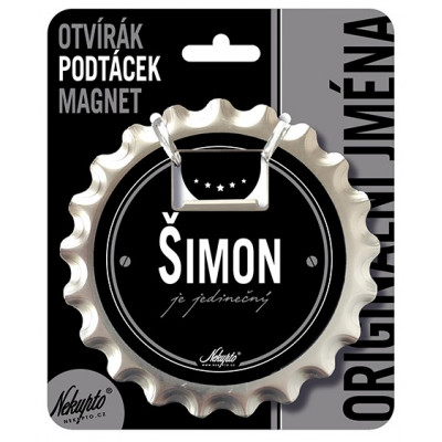 Nekupto Otvírák na pivo, podtácek se jménem - Šimon