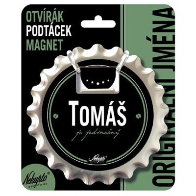 Nekupto Otvírák na pivo, podtácek se jménem - Tomáš