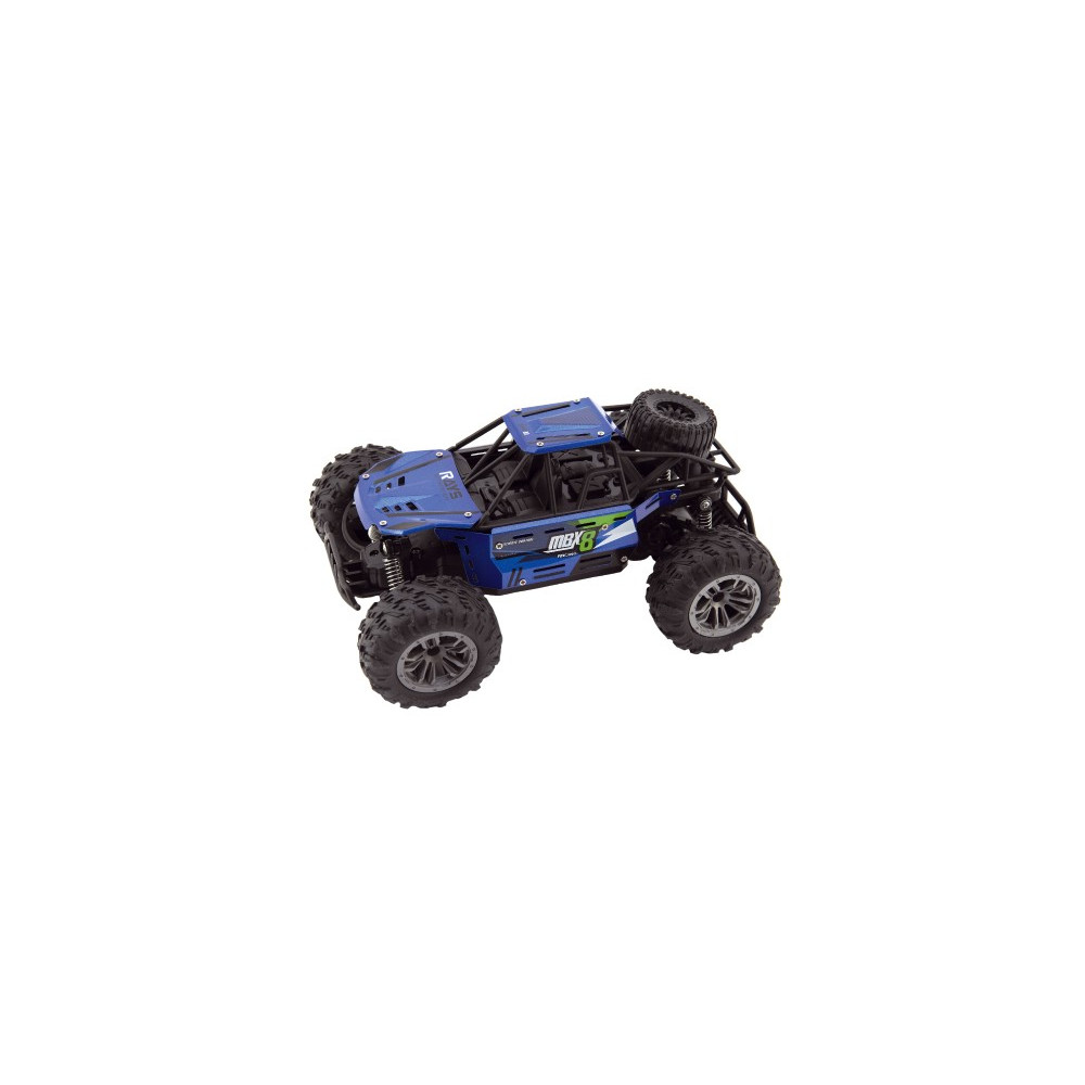 Auto RC buggy terénní modré 22cm plast 2,4GHz na baterie + dobíjecí pack