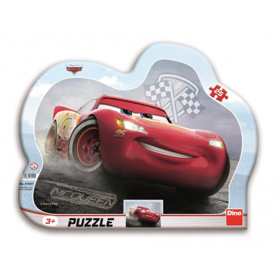 Dino Cars 3: Blesk McQueen kontura puzzle 25 dílků