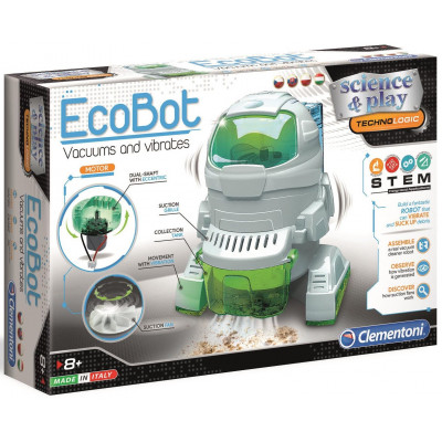 CLEMENTONI Science&Play Techno Logic EcoBot - vysává a vibruje